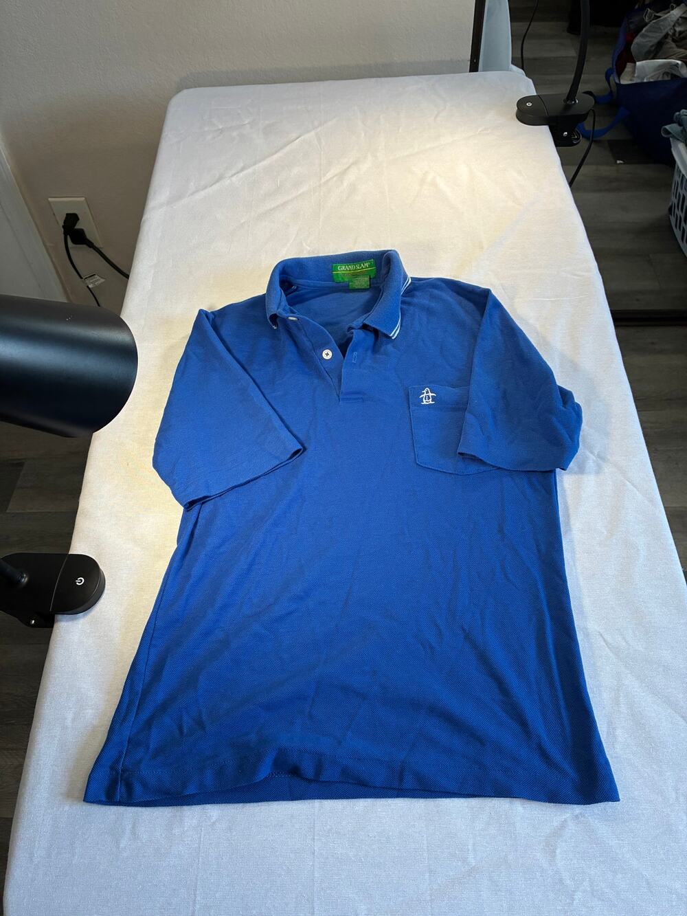 Grand Slam Munsingwear Blue Penguin Polo Shirt Size Small Vintage